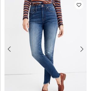 High-Rise Skinny Madewell jeans